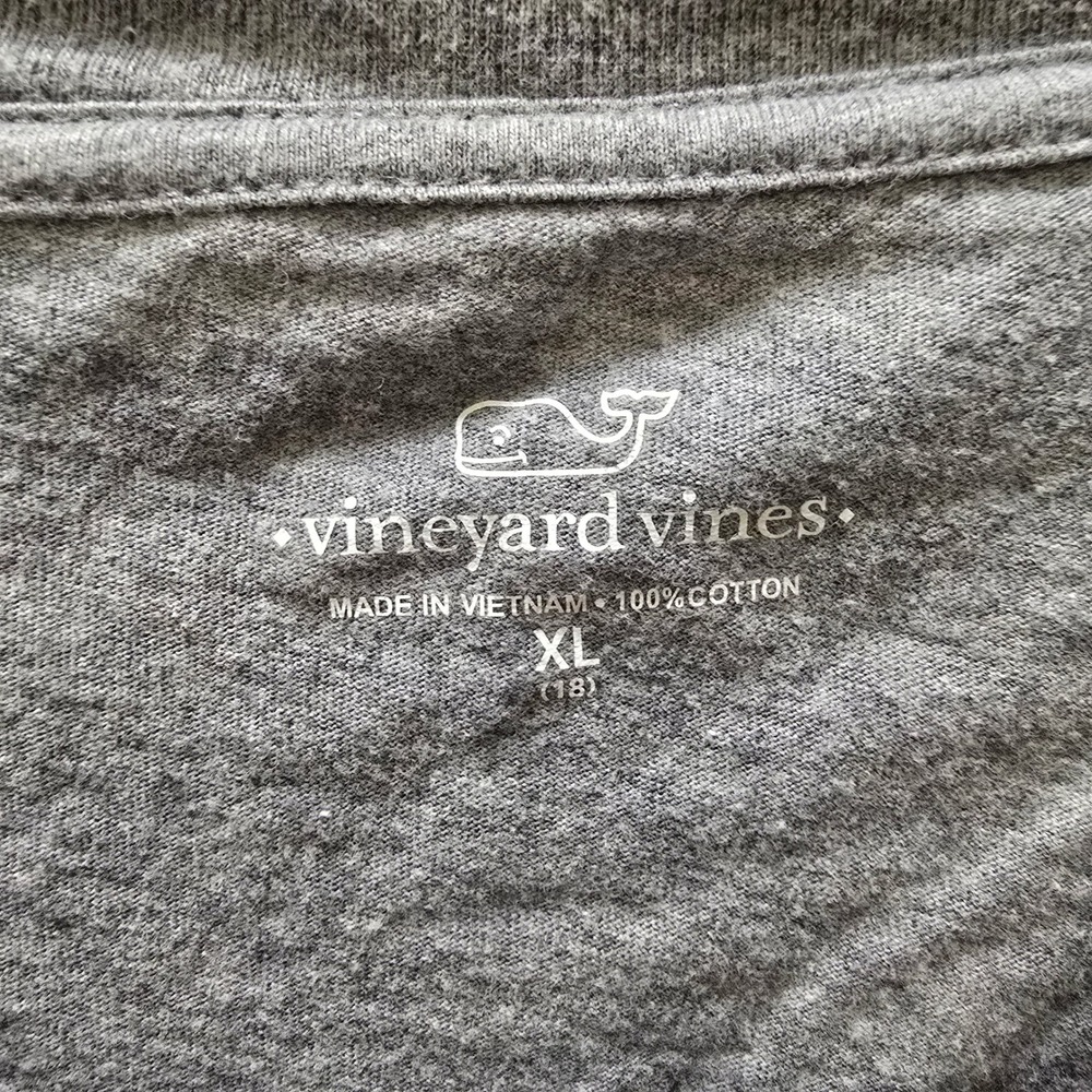 Vineyard Vines Kids XL Gray Basketball Whale Long Sleeve T Shirt Top‎ - Picture 2 of 10